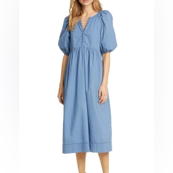 THE GREAT. Dresses & Skirts - THE GREAT. The Ravine Dress. Dutch Blue